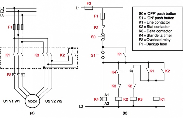 Can You Show A Connection Diagram For A Star Delta Motor Quora