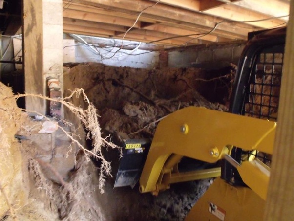 Many houses have crawl space instead of basements, which can be completed utilizing digging it out so that it becomes a fully useful basement. Can You Dig Out The Basement Under The House With The Crawlspace Is It Diy Project Quora