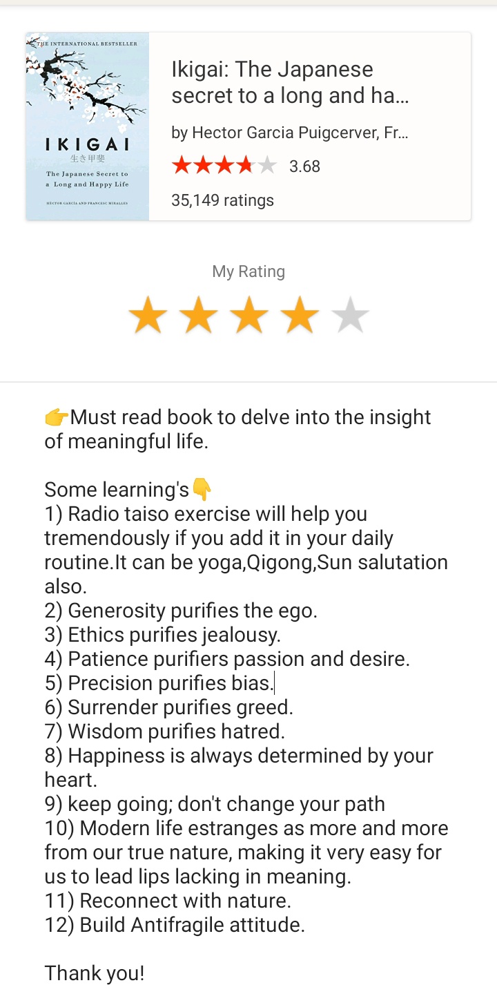 Mengapa Anda harus membaca buku itu, Ikigai? - Quora