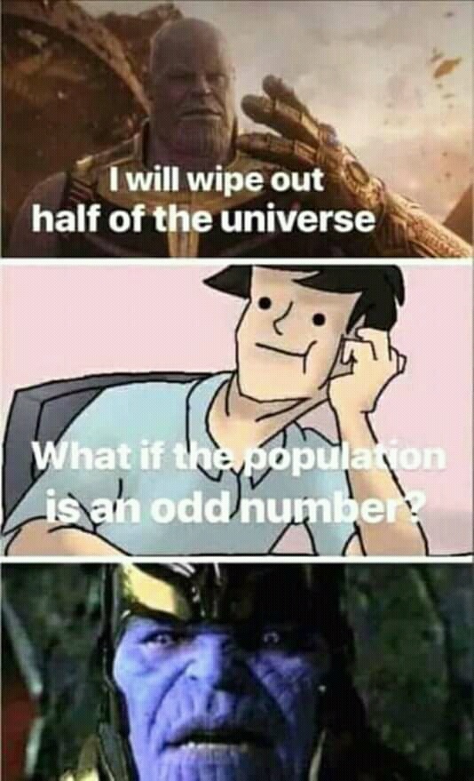 When Thanos Snapped His Fingers In Avengers: Infinity War, Was He Exposed  To A Fair And Random 50% Chance Of Death? That Is, Was There A Chance Of  Him Killing Himself? - Quora