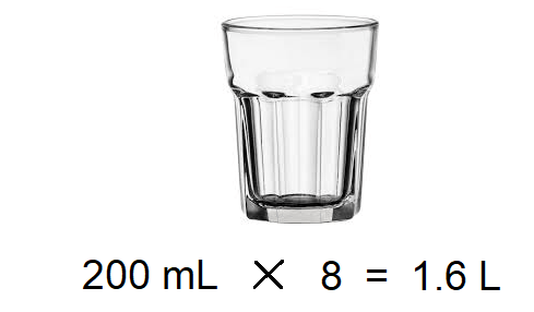 From 14 liters of water lying outside the cells, about 10 liters are distributed among tissues and organs (space which is called interstitial), and 4 liters in a marathon, for example, you can lose more than 5 liters of water. How Many Liters Are In 8 Glasses Of Water Quora