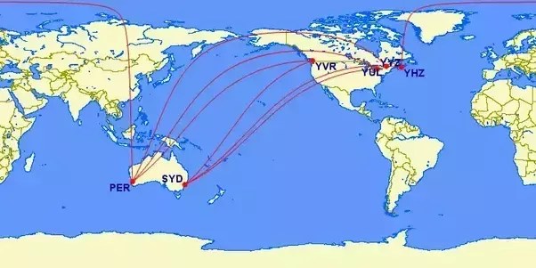 pix Australia To Usa Flight Route many australians fly from australia to