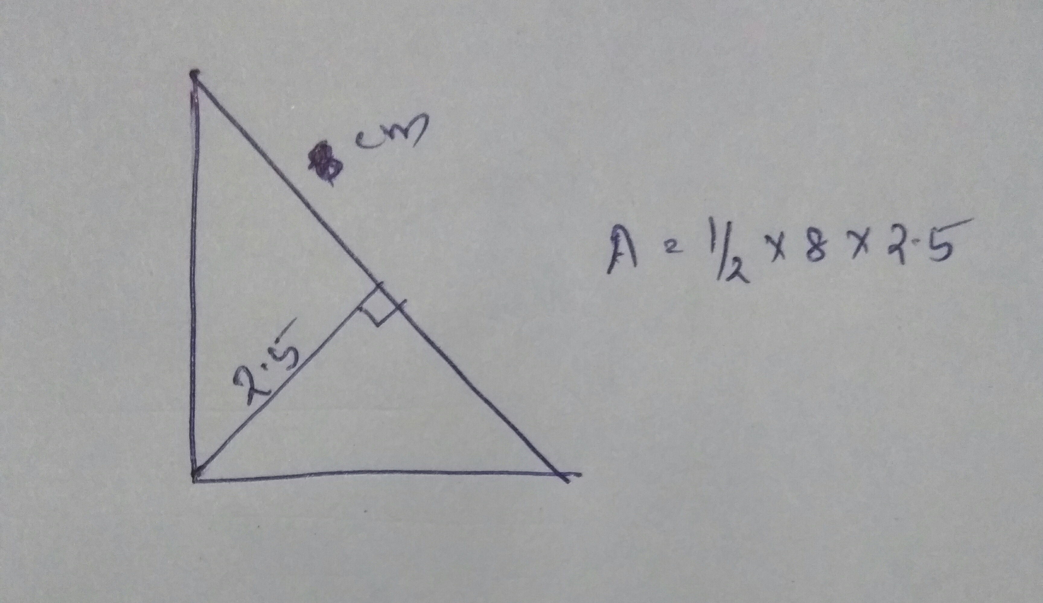 So much has changed about the way people make calls. What Is The Area Of A Right Angled Triangle If The Diameter Of Its Circumference Is 8 Cm And Altitude Drawn To The Hypotenuse Is 2 5 Cm Quora
