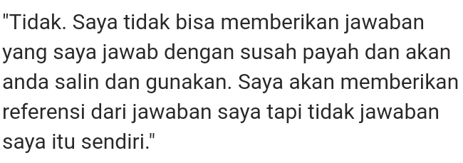 Bagaimana cara menolak halus teman yang suka meminta contekan tugas? - Quora