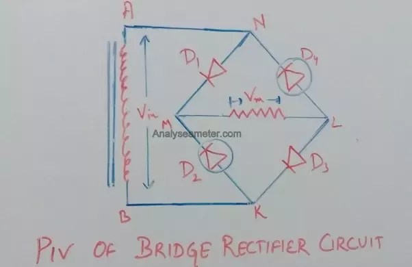 What Is The Peak Inverse Voltage Of Bridge Rectifier Quora