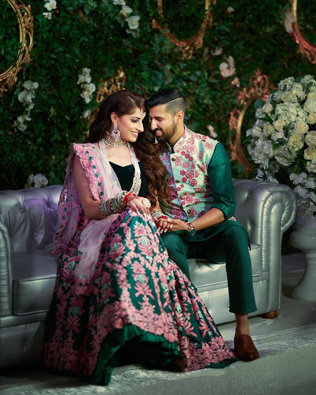 Indo Western Couple Kjole Best 93552 55253