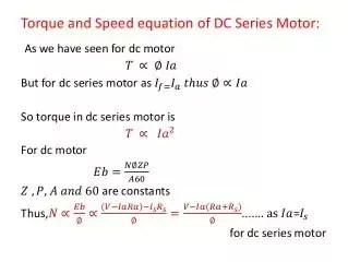 Why Series Motor Has High Starting Torque Quora