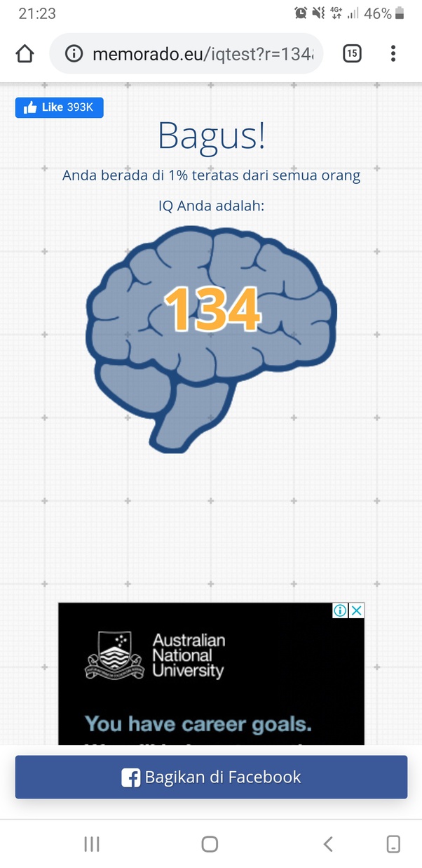 اختبار iq مجاني آخر لتحديد نسبة و مستوى الذكاء يحتوي على 18 سؤالاً من اختيارات متعددة ، يتراوح عدد. Memorado Highest Iq Score
