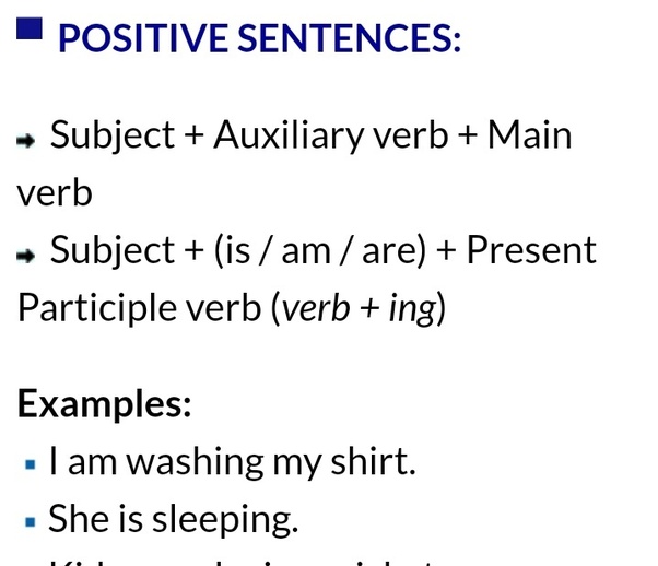 We use the simple present tense when an action is happening right now, or when it happens the formula for making a simple present verb negative is do/does + not + root form of verb. What is the formula for the present continuous tense? - Quora