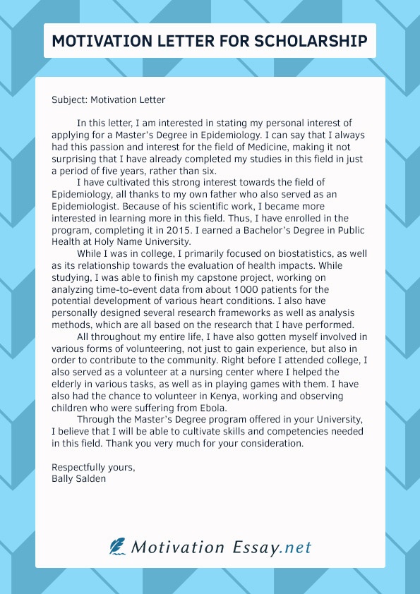 What S The Best Way To Approach A Motivational Letter For A Scholarship Quora
