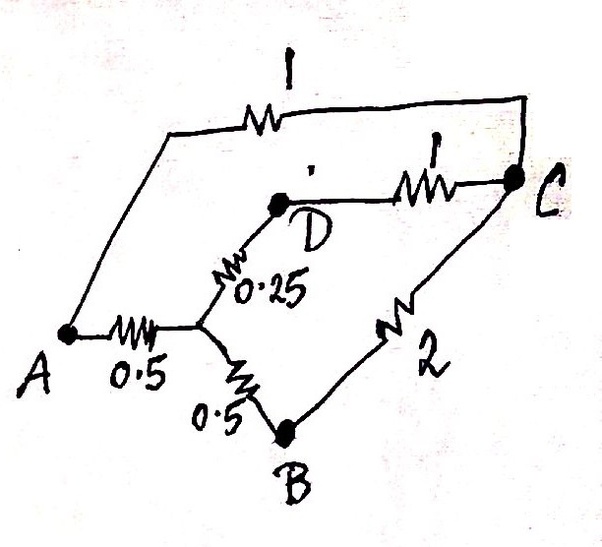 Six Resistors Are Arranged Along The Edges Of A Pyramid