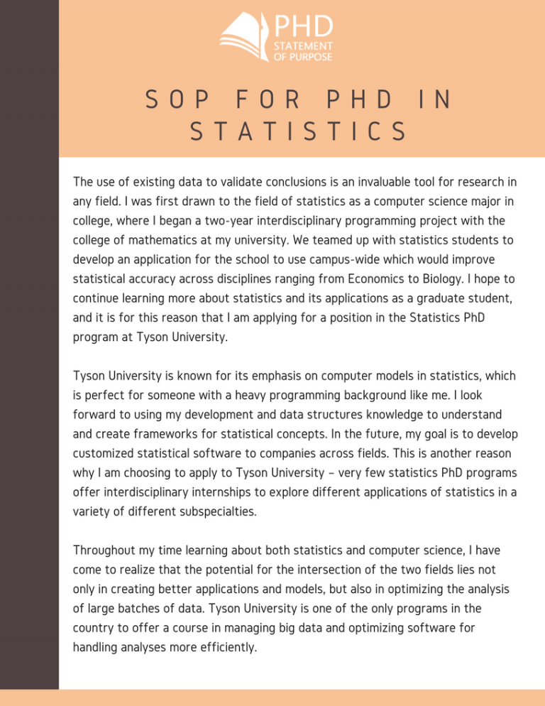 How To Write A Personal Statement For Statistics Phd Quora
