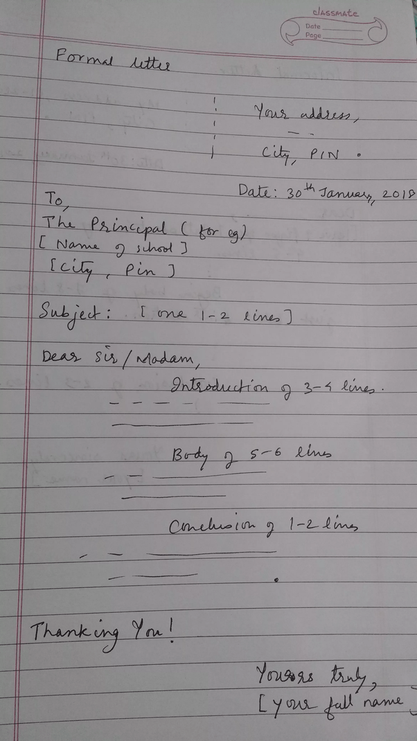Format, informal, samples, in english, how do i write formal letter? Letter Writing To Friend For Class 3 - Letter
