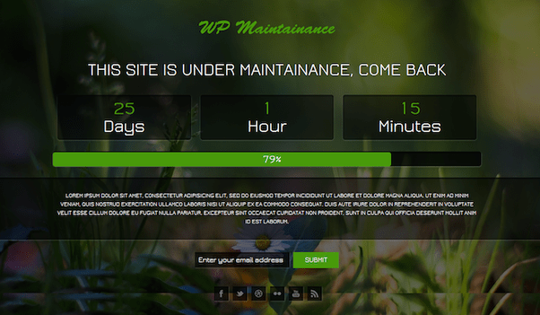 Con el plugin yith maintenance mode puedes configurar una página de modo de. What is the best WordPress maintenance mode plugin? - Quora