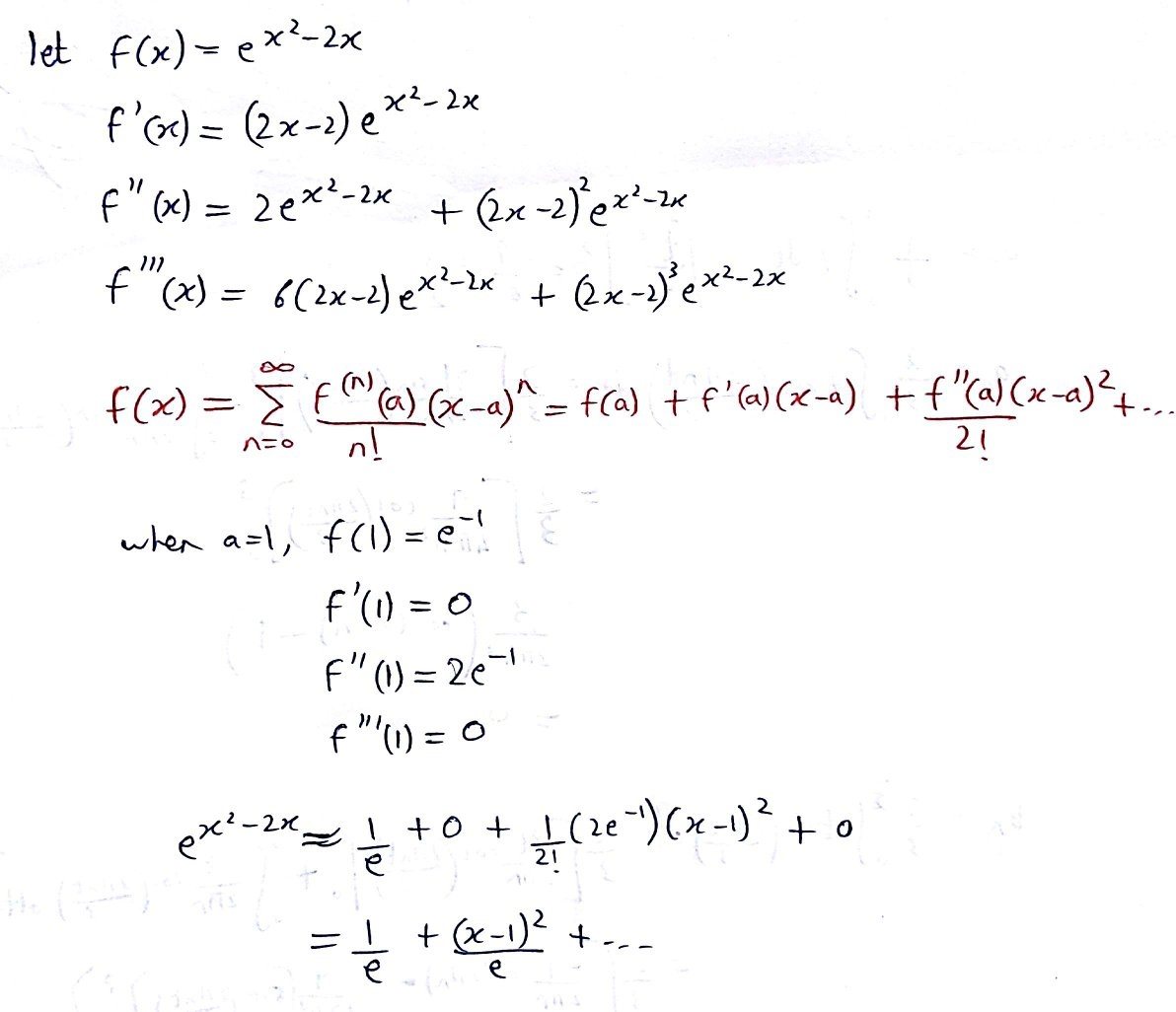 Bagaimana deret Taylor dari e^ (z^2-2*z) di sekitar z=1? - Quora