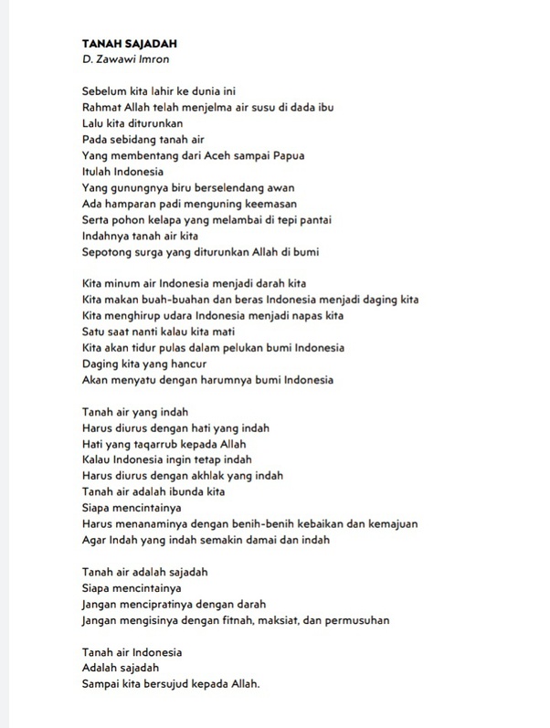 Puisi Cinta Tanah Air Karya Chairil Anwar