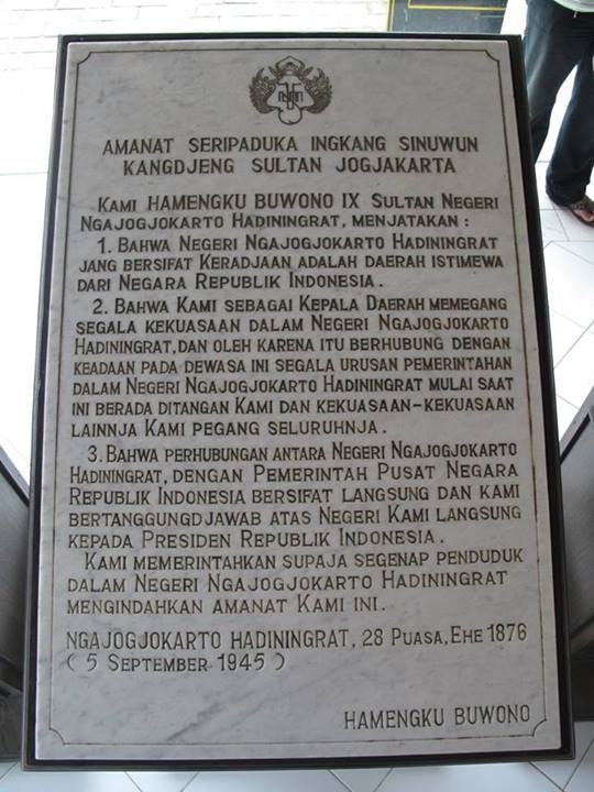 Mengapa Yogyakarta disebut sebagai daerah istimewa? - Quora