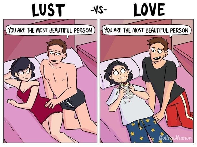 Apa ilustrasi yang menggambarkan perbedaan antara nafsu dan cinta sejati? -  Quora