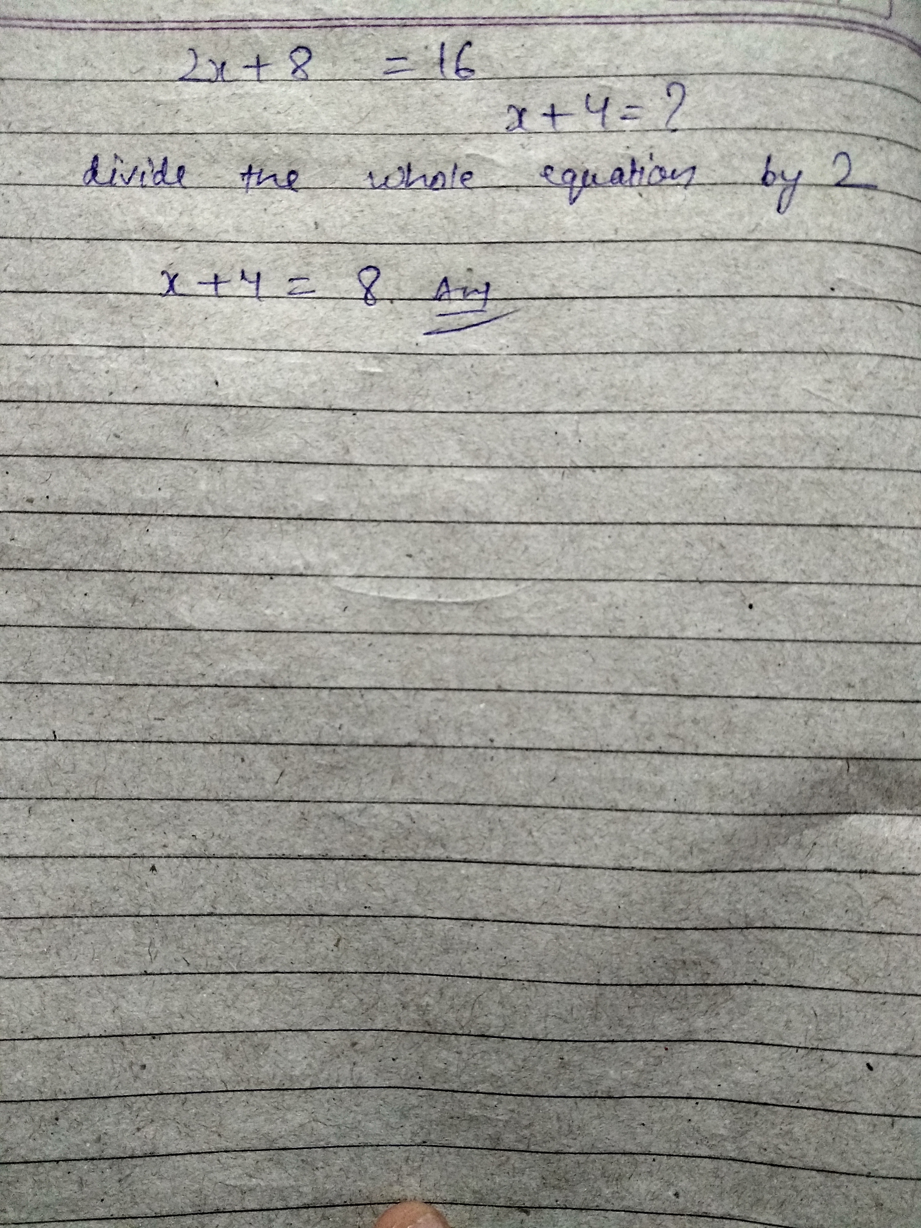 Jika 2x + 8 = 16, berapakah nilai x + 4? - Quora