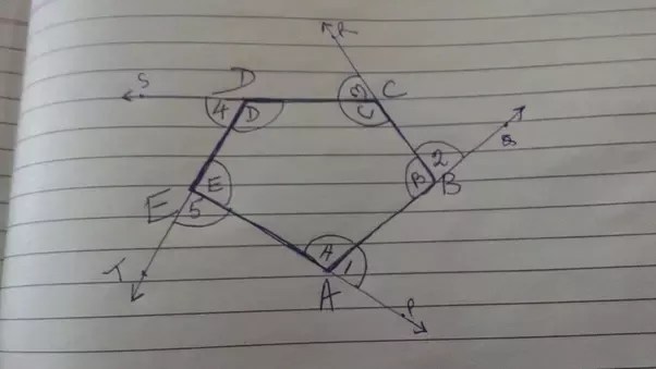 All the angles inside the triangle are interior angles. How To Prove That The Sum Of Exterior Angles Of Any Polygon Is Equal To 360 Degrees Quora