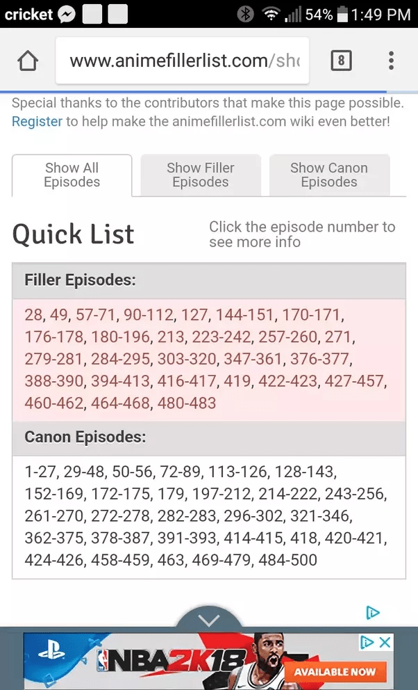 I noticed that at the end of season 3 there are no more episodes with english dubbing. What episodes of Naruto Shippuden are filler episodes? - Quora