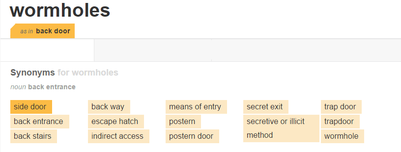 Apakah ada istilah lain untuk &lsquo;Wormhole&rsquo;? - Quora