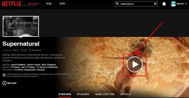 How to watch supernatural on netflix