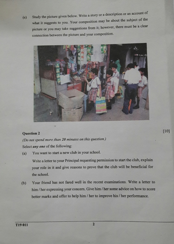 Nguj wjuj cjk fh rhiy neuhf bry. Can anyone share the pictures of ICSE English Language question paper of 2019? - Quora