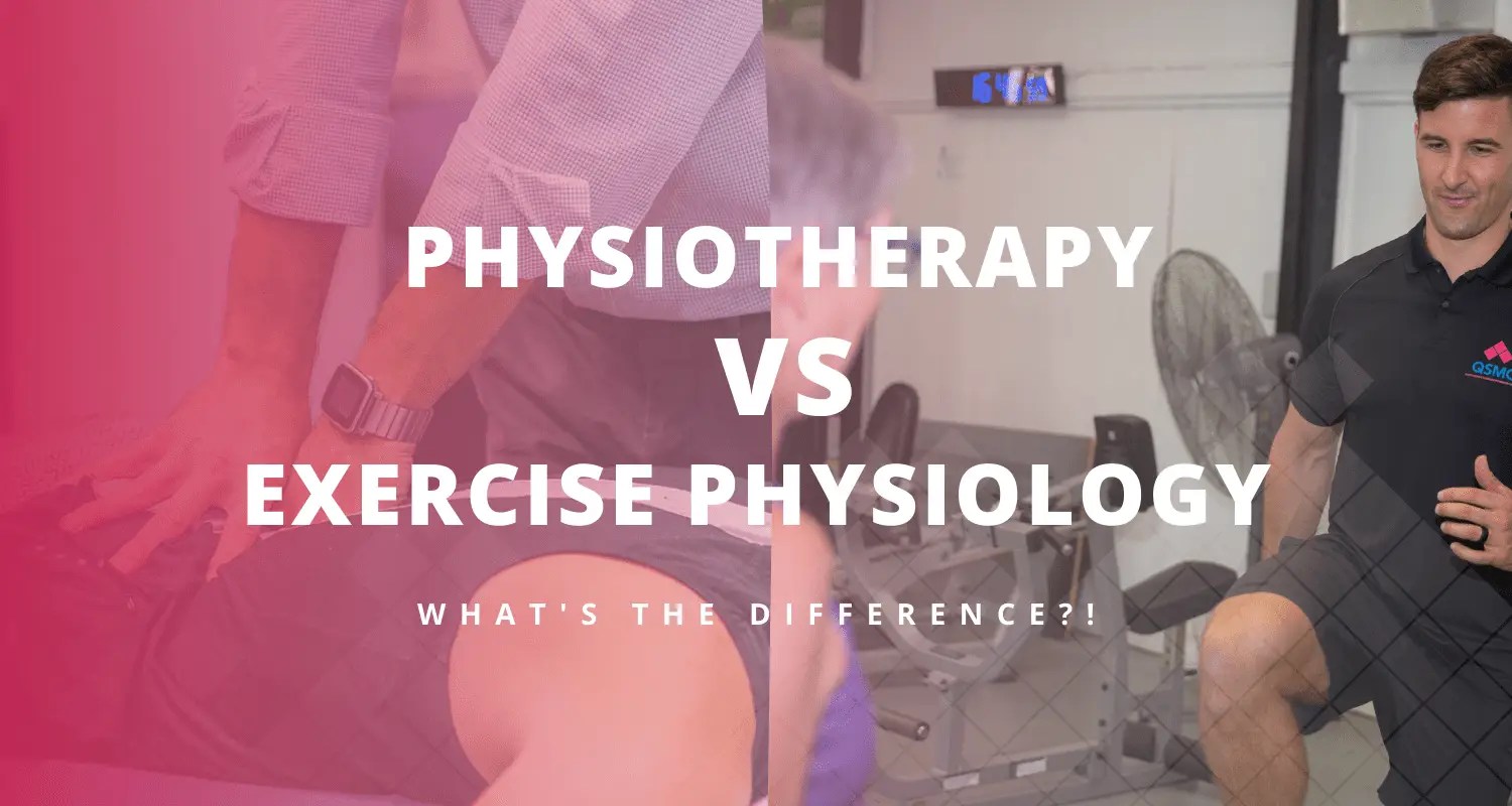 Banner and title header for the blog physiotherapy vs exercise physiology