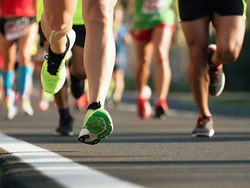 Group of people participating in a Marathon.