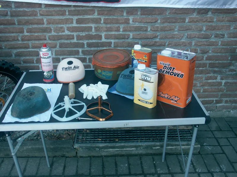 Alles was man braucht: Vorbereitung zur Reinigung.