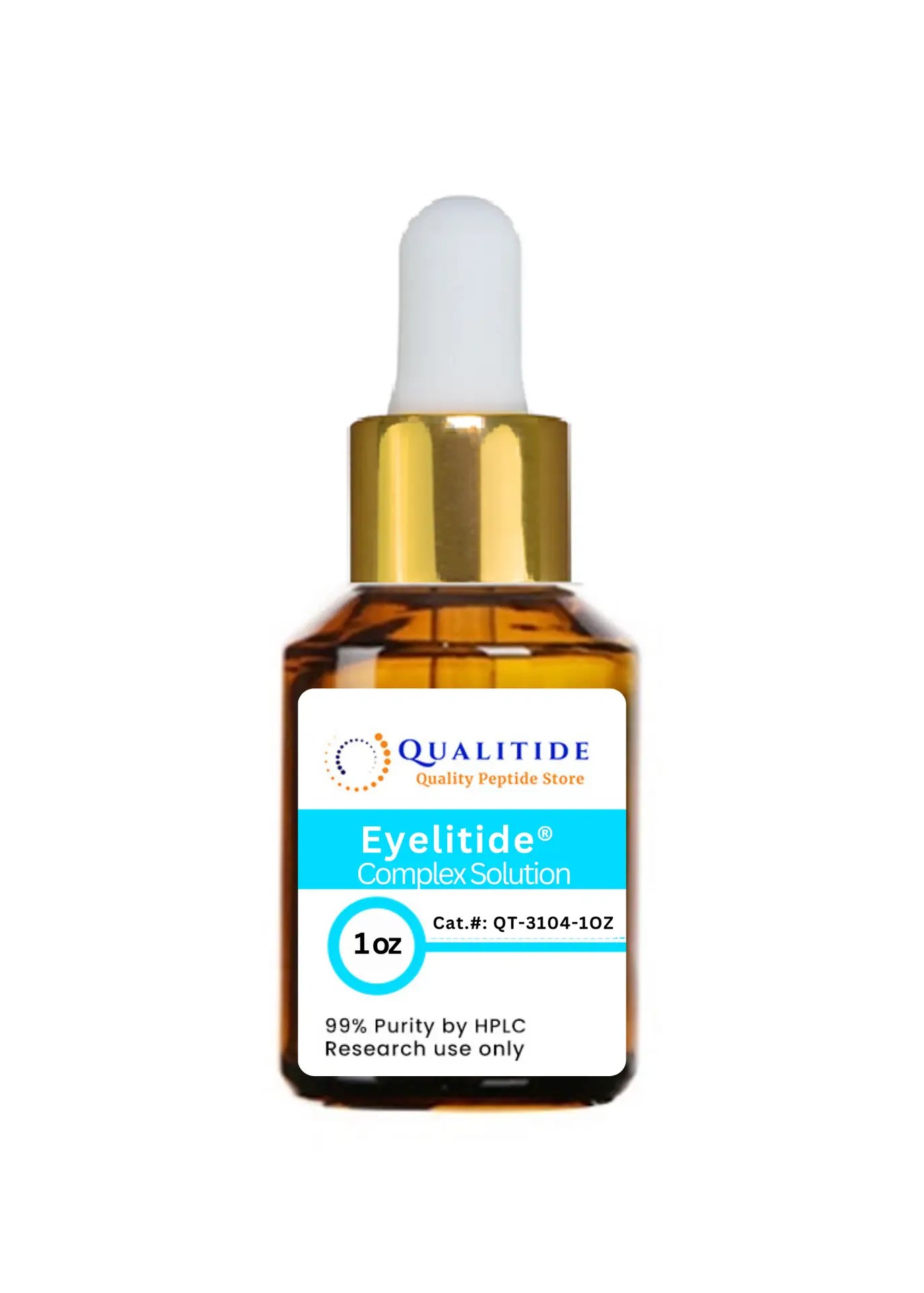 Eyelitide Complex Solution peptide blend for eye wrinkles, dark circles and puffy eye bags