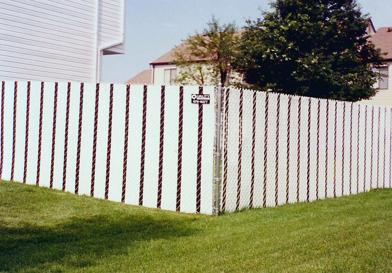 Fence slats white