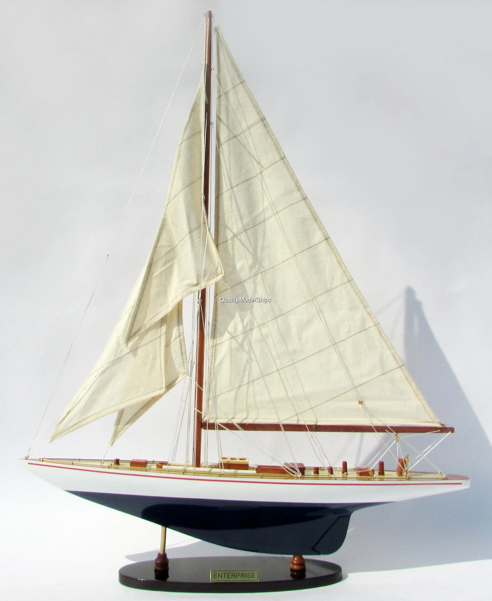 Enterprise Sailboat Model 24" Quality Model Ships