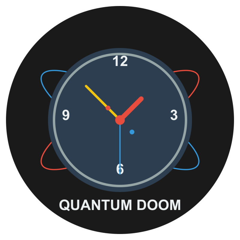 Doom Clock Qseap - Premium Gradient Wallpaper Gallery - HD
