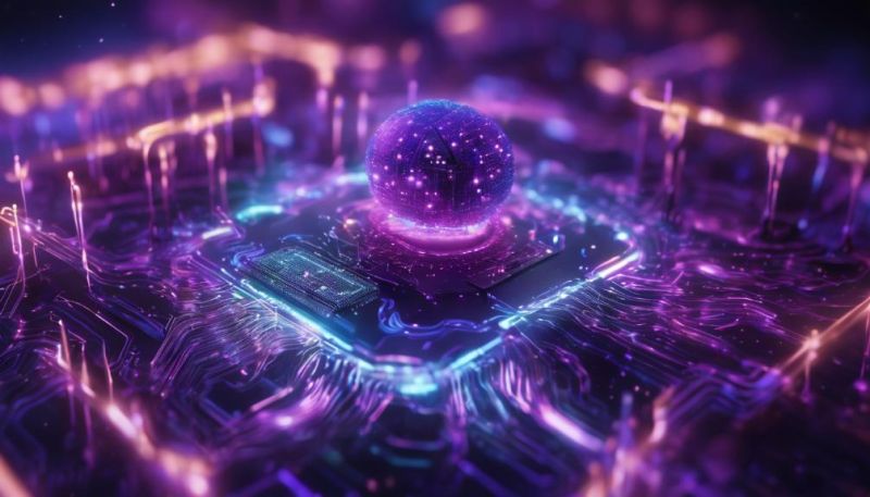 Simulation In Progress An Engineer Engaged In Programming A Quantum - Vintage Photos - Creative Desktop Collection