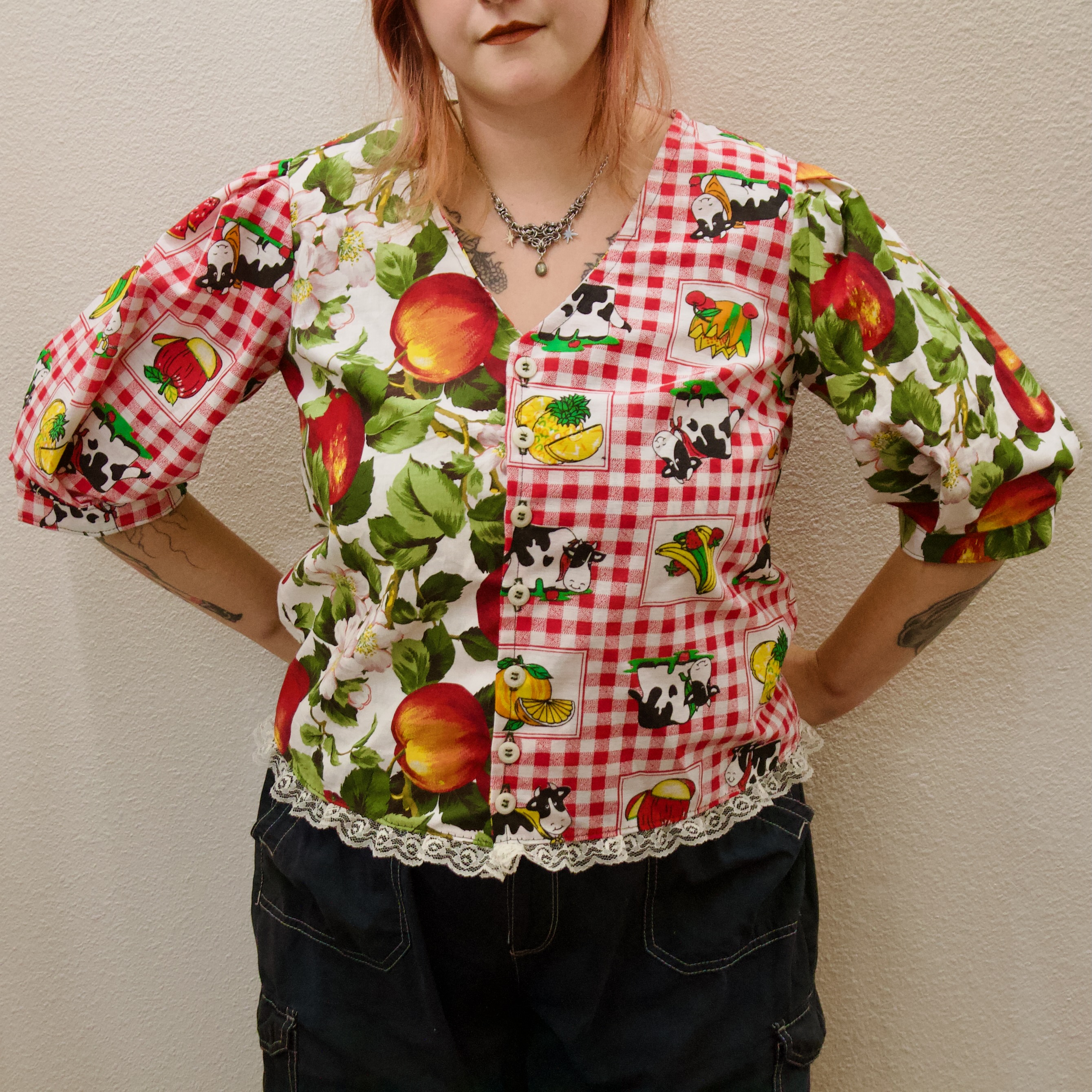 Apple Picnic Blouse