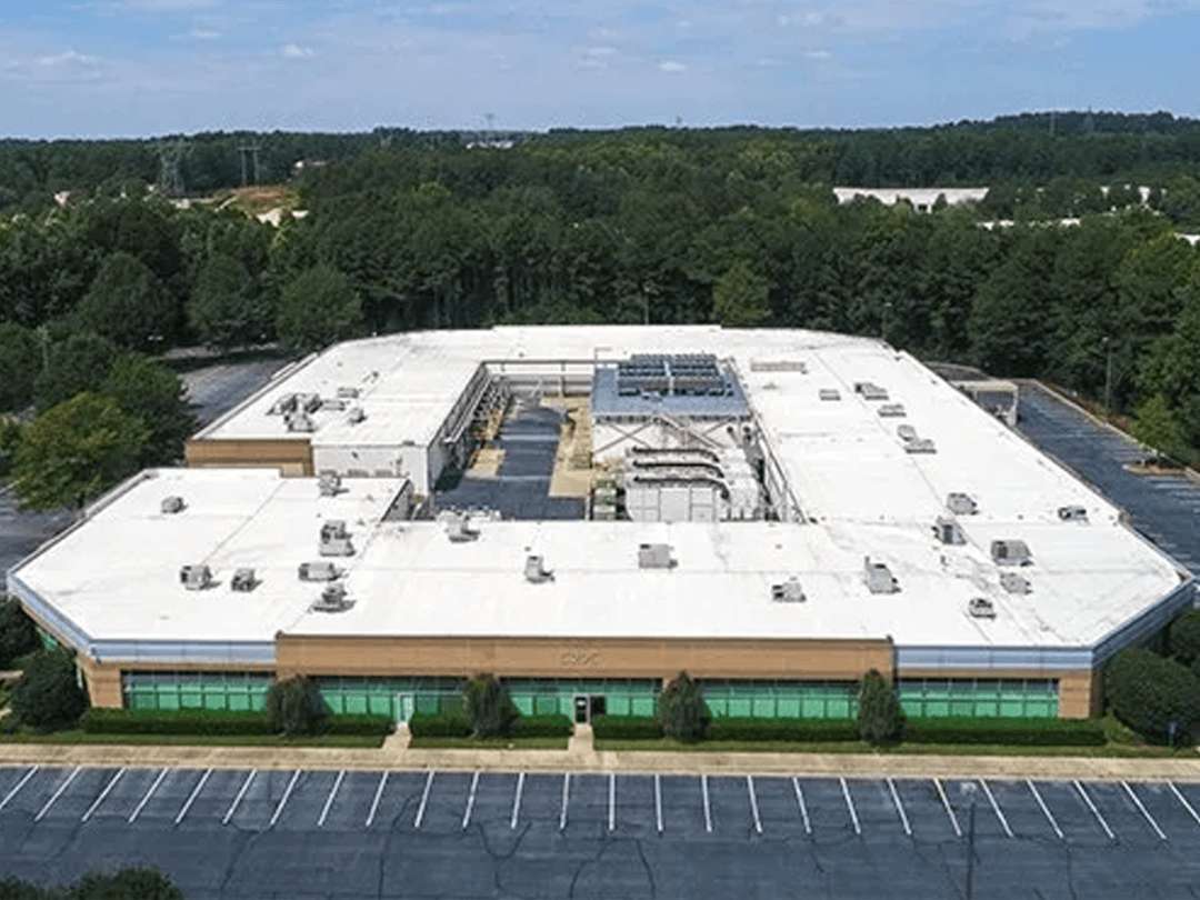 Aerial view of a large multi-site facility