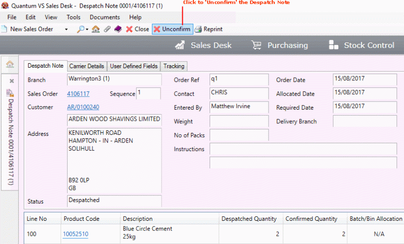 Confirming A Despatch Note Manually - Incredible HD Vintage Wallpapers | Free Download