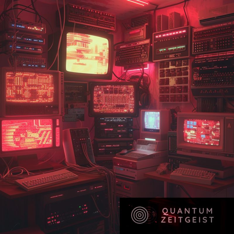 Quantum Algorithm Simulation Quantum Zeitgeist - Abstract Background Collection - HD Quality