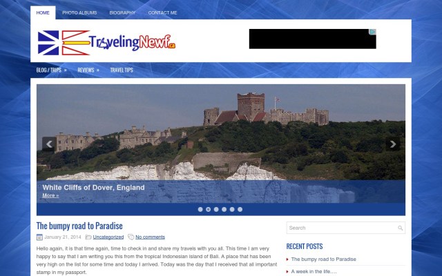 Traveling Newf website
