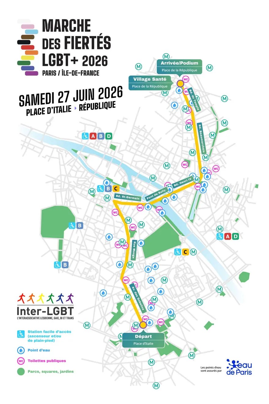Marche Des Fiert S Paris Pride 2026 Parcours Et Infos Pratiques Paris Pride Plan 880.webp
