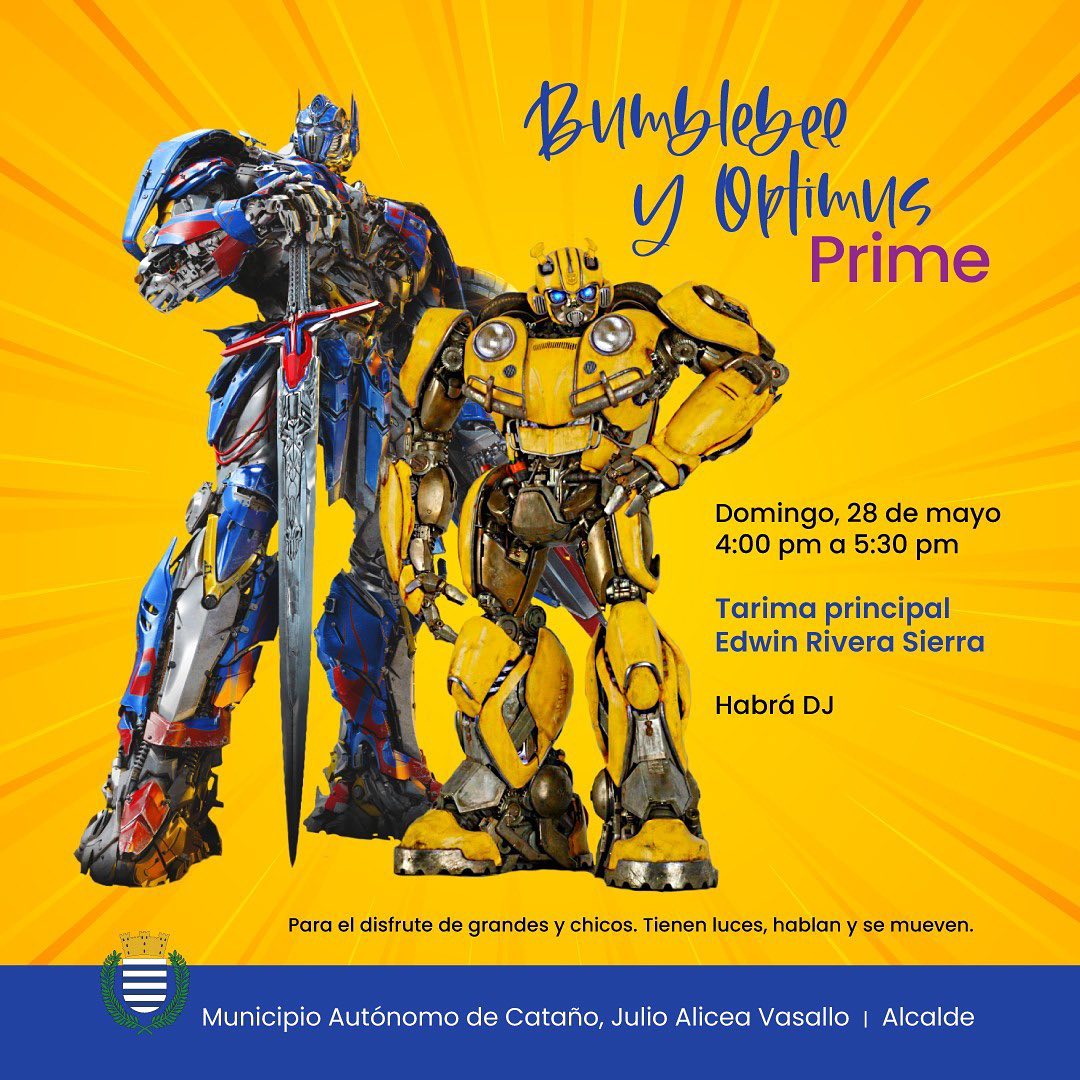 Bumblebee y Optimus Prime - Cataño