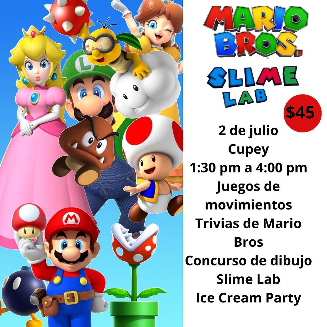 Mario Bros Slime Lab - Cosas de Niños