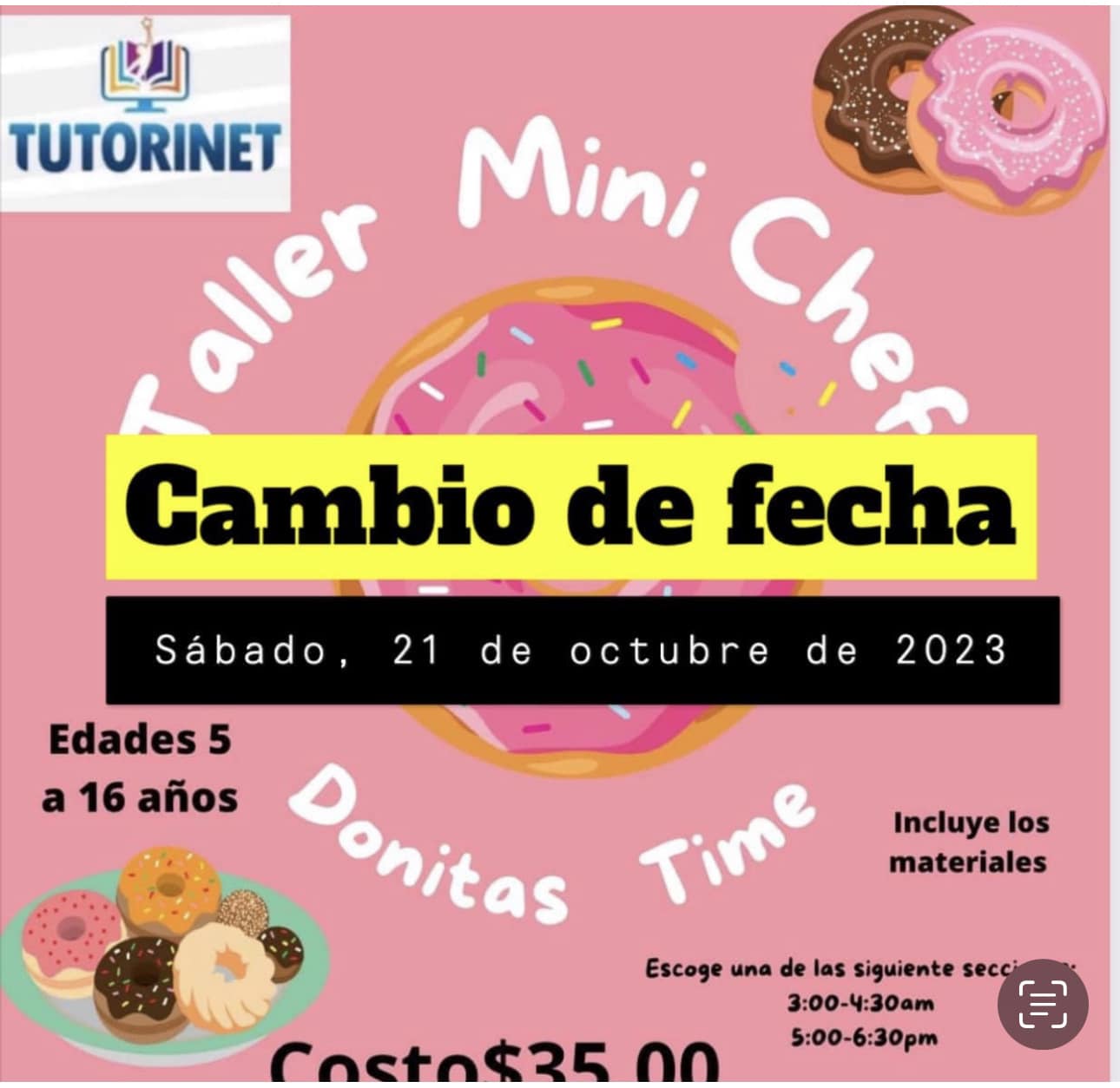 Taller Mini Chef - Tutorinet