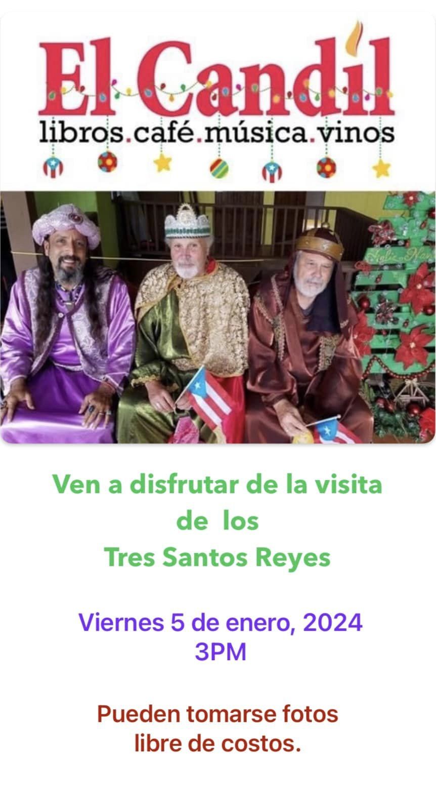 Visita de los Tres Santos Reyes Magos- Librería El Candil