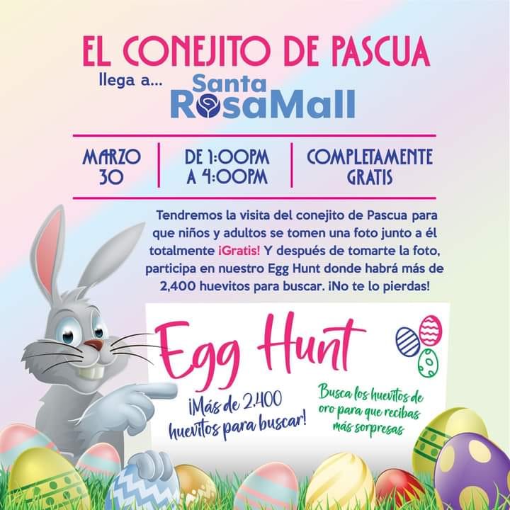 El conejito de Pascua llega... - Santa Rosa Mall
