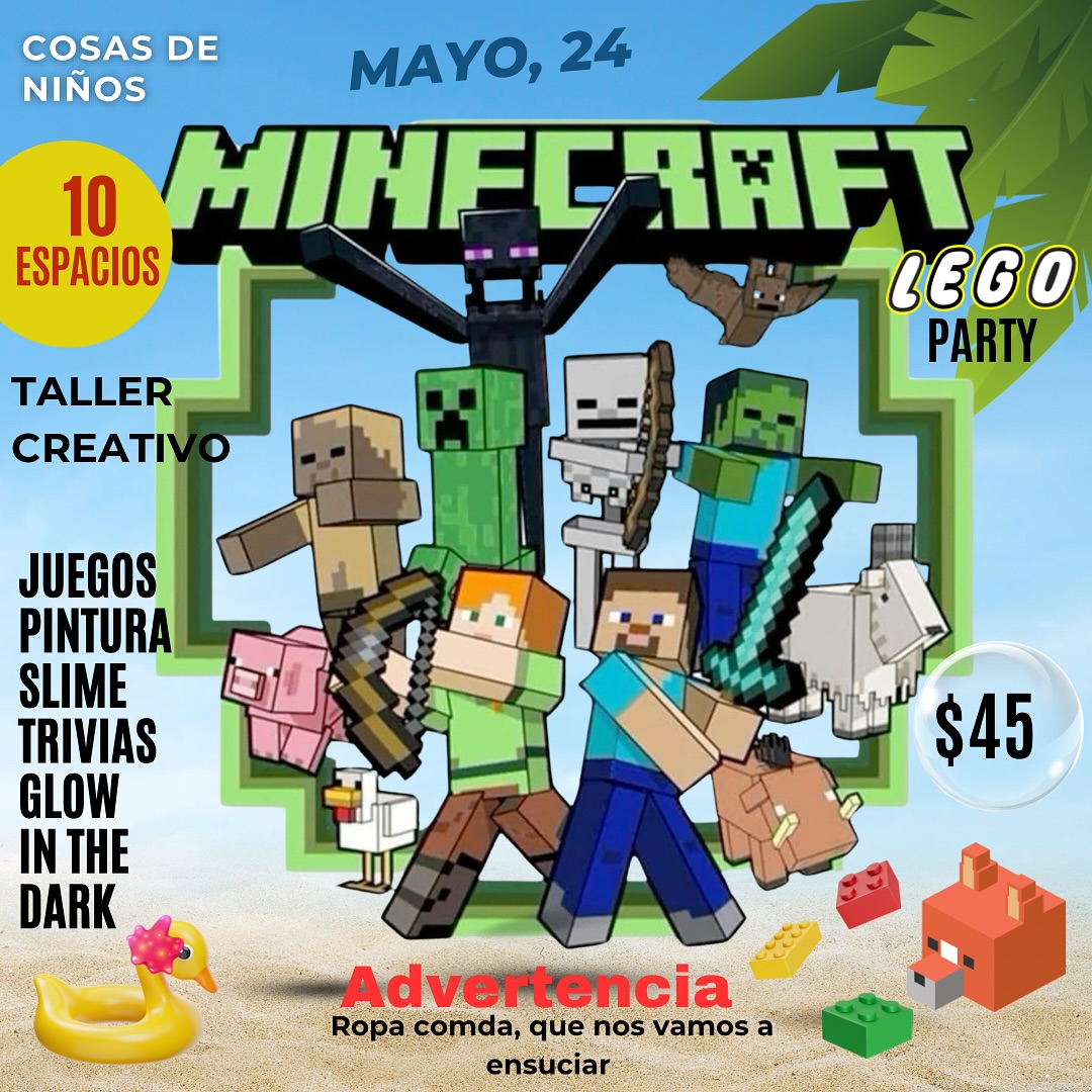 Minecraft Lego Party - Cosas de Niños