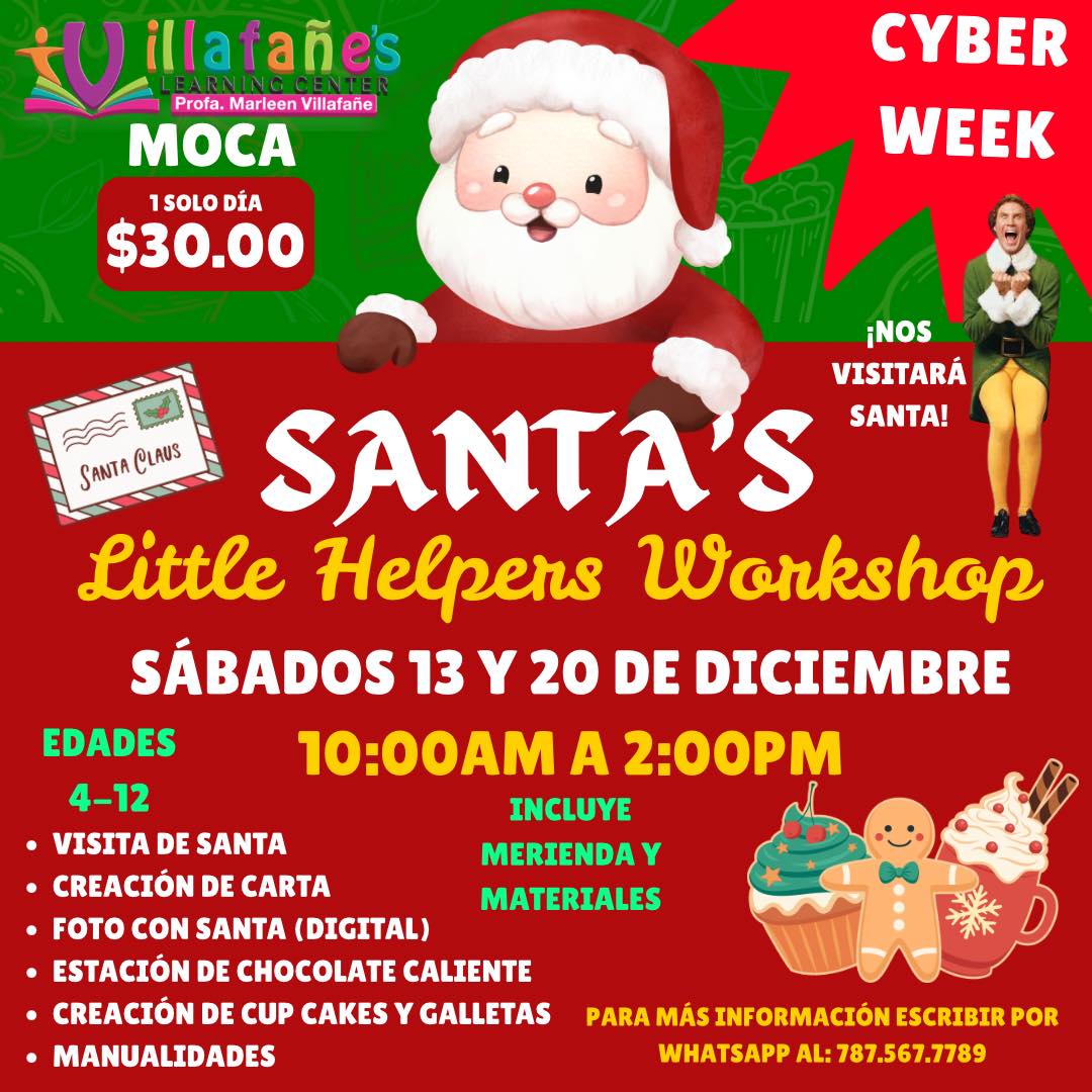 Santa's Little Helpers Workshop - Villafañe's Learning Center