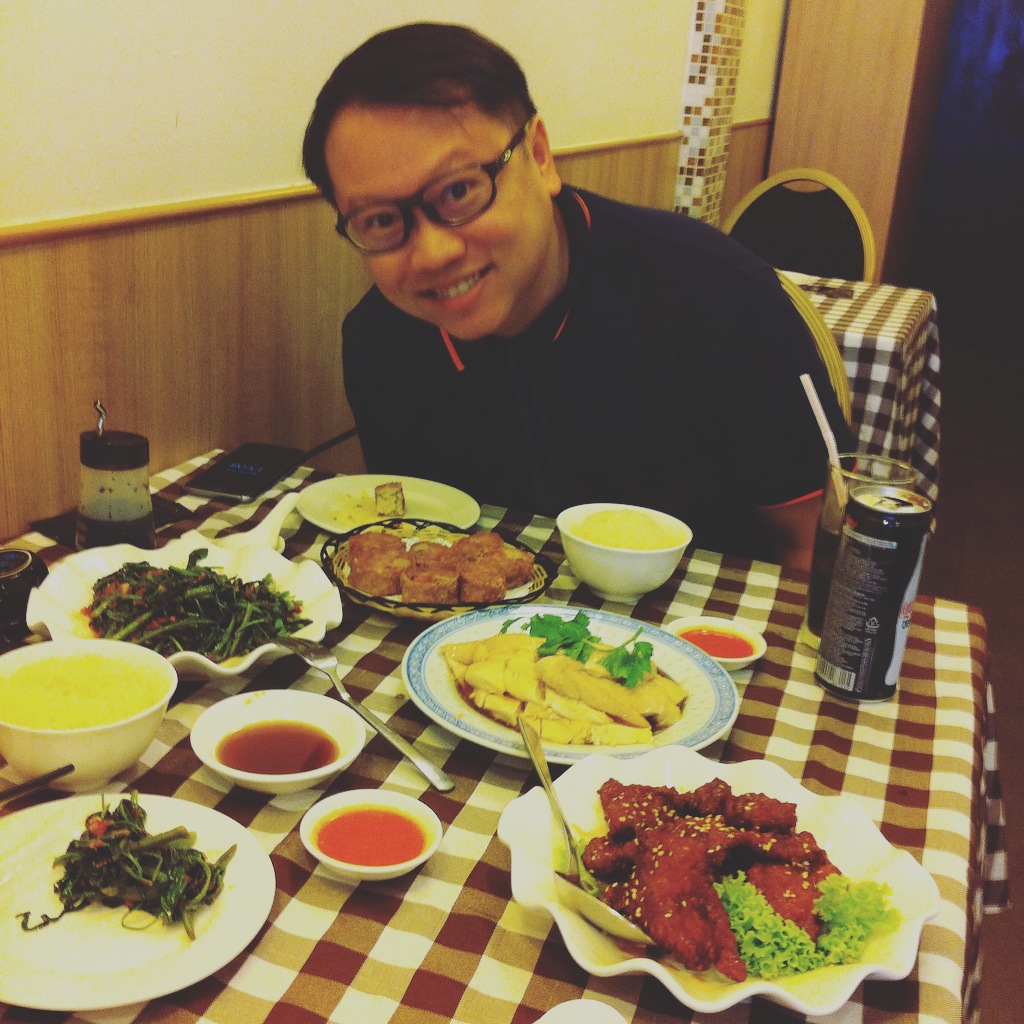 Chef Siang and I enjoying lunch.